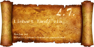 Linhart Tanázia névjegykártya
